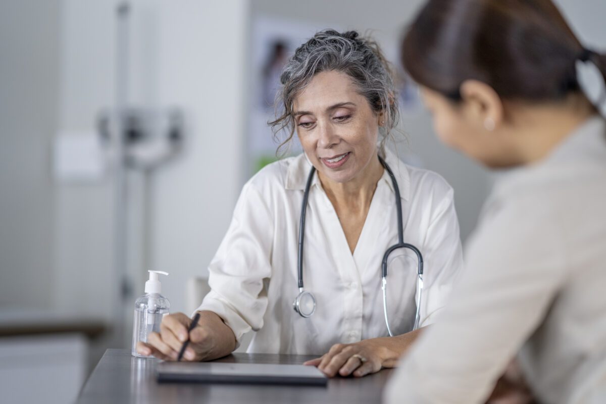 Doctor Sharing Test Results