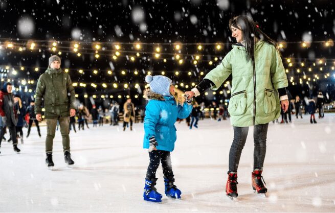 sports activities holiday season ice skating